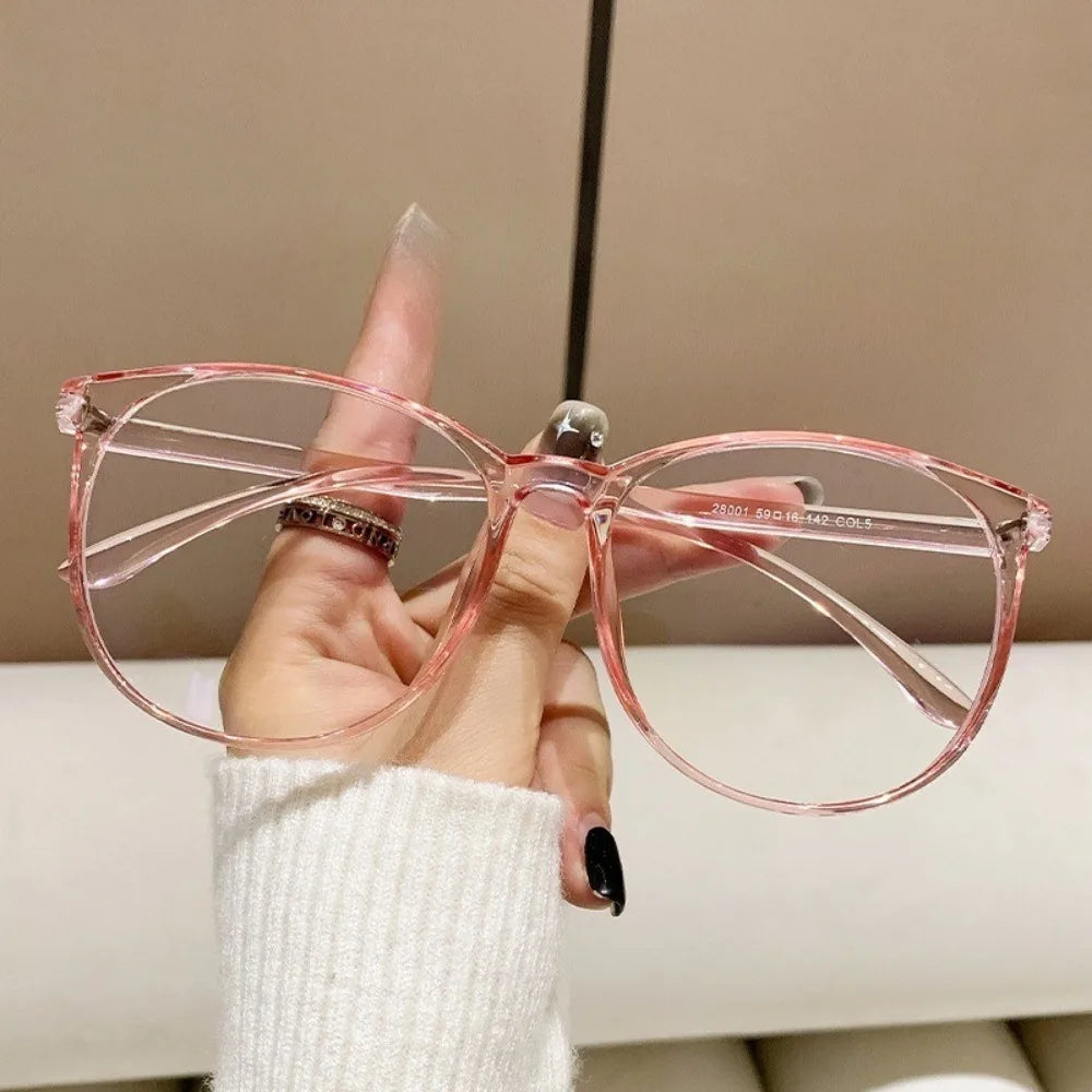 10PCS Fashion Oval Glasses  Anti Radiation Retro Eyeglasses for Woman Men  Anti Blue Light Eyewear