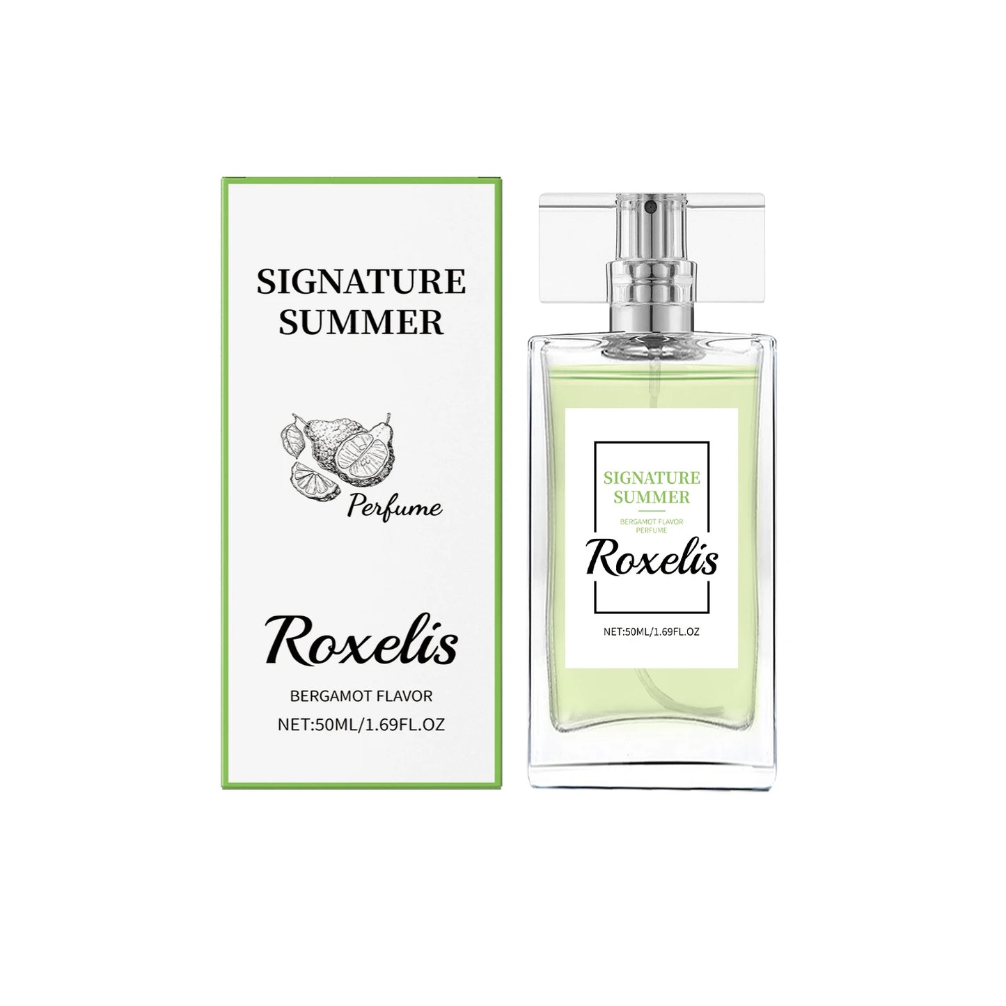 Roxelis Refreshing Bergamot Perfume Natural Fragrance Portable Bergamot Elegant Fresh Fragrance Perfume Spray