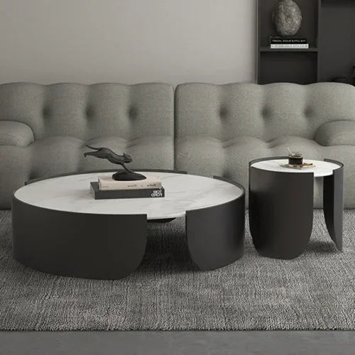 Round Luxury Coffee Tables Metal Low Patio Outdoor Hall Hotel Coffee Tables Center Entryway Muebles De La Sala Home Furniture