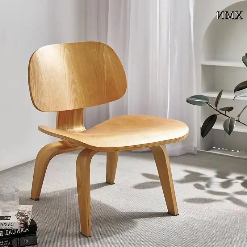 Living Room Chairs Nordic Solid Wood Leisure Chair Creative Simple Modern Designer Single Sofa Chair Aircraft Shell Chair