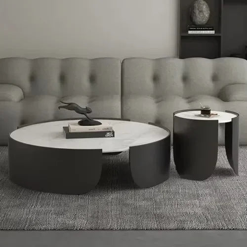Round Luxury Coffee Tables Metal Low Patio Outdoor Hall Hotel Coffee Tables Center Entryway Muebles De La Sala Home Furniture