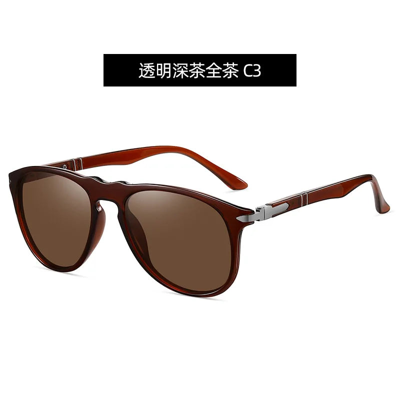 Feishini TR90 Frames Trend Retro Sunglasses Men Polarized Brand Designer Driver Safety Outdoor Eyewear Man Shades UV Protection