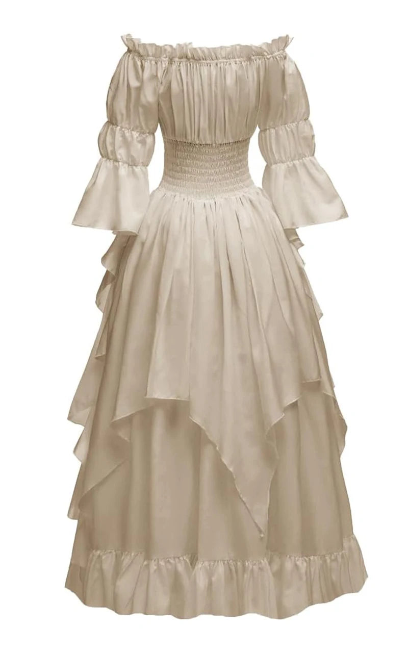 Women's Gothic Witch Dress Medieval Renaissance Costume Victorian Dress