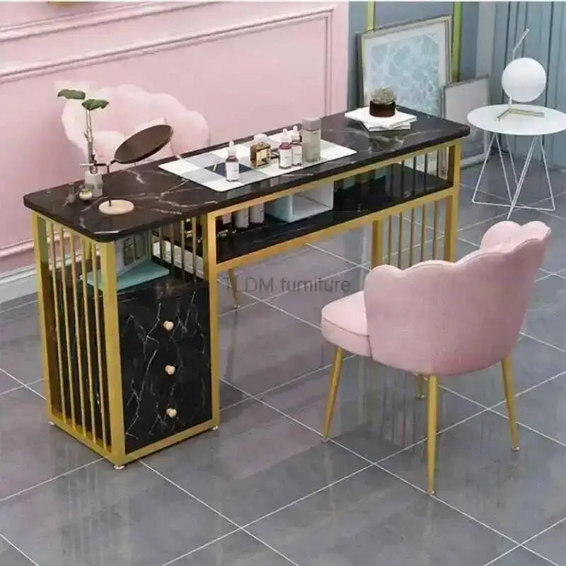 Nail Tables Ins Minimalist Furniture Nordic Salon Luxury Single Professional Manicure Table Beauty Salon Fashion Nail Table B