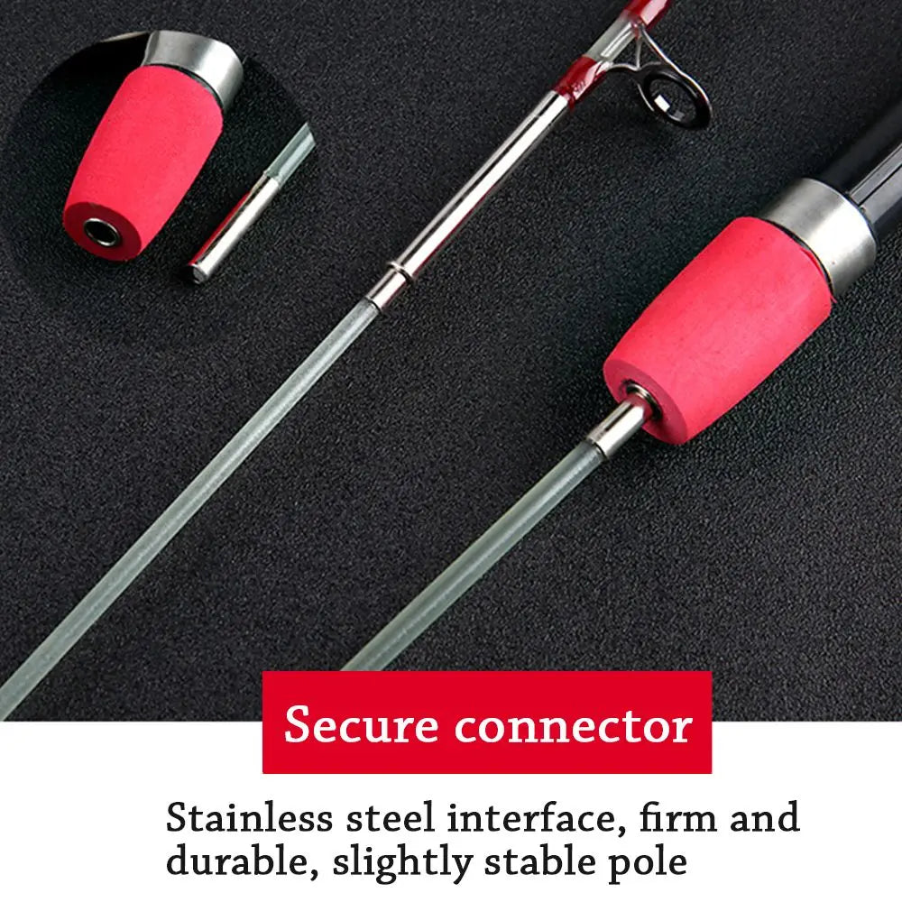 Winter Portable Travel Ice Fishing Rods Tackle Pole Fishing Reels Fishing Tackle