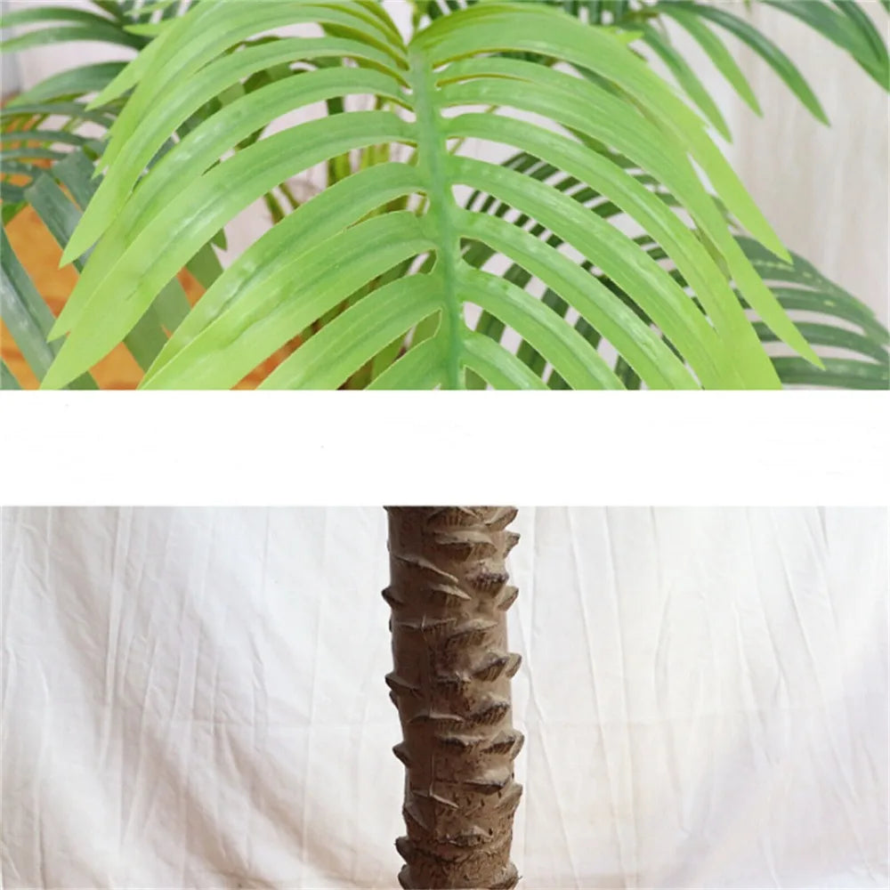 2pcs Artificial Palm Tree 7ft Tall Fake Plants Tropical Leaves Home Decors