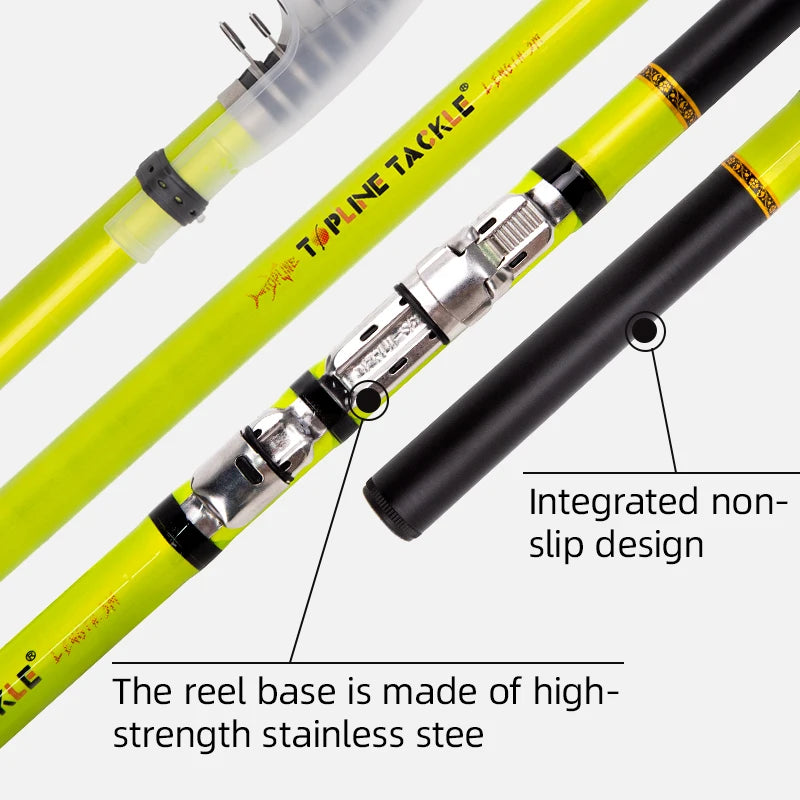 Telescopic Rock Fishing Rod 3.0M Spinning Fly Carp Feeder Carbon Fiber Mini Travel Ultra Light Fly Fishing Rod Pesca