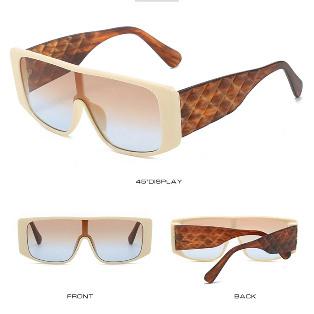 Hot Sale Fashion Large Frame Sunglasses For Women Men Luxury Retro Square Sun Glasses Driving Travel Outdoor Eyewear New UV400