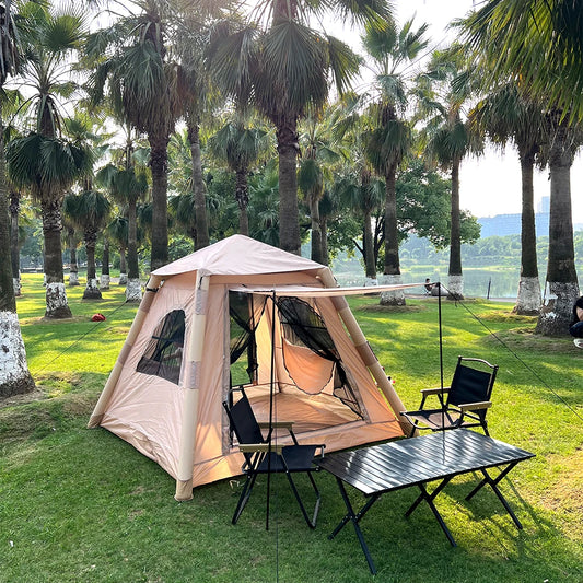 A large air tent that can accommodate 5-8 people, outdoor waterproof tent, beach tent, suitable for camping and hiking trips