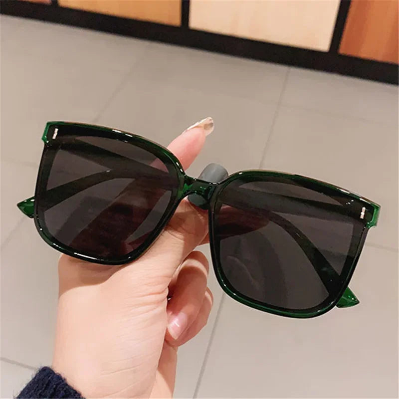Retro New Sunglasses Men Women Popular Square Sun Glasses Ladies Black Eyeglasses Driver Goggles UV400 Gafas De Sol