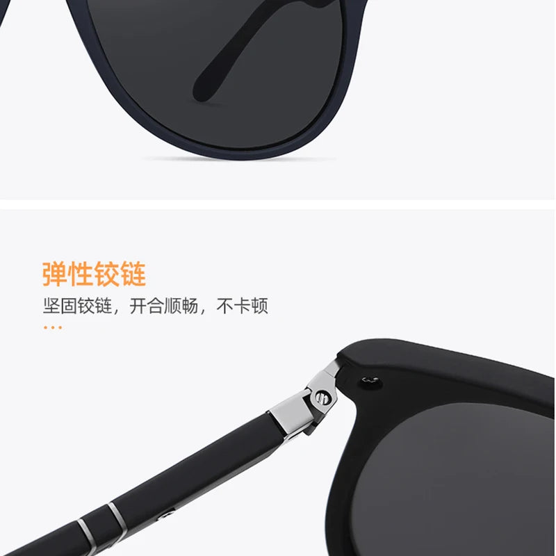 Feishini TR90 Frames Trend Retro Sunglasses Men Polarized Brand Designer Driver Safety Outdoor Eyewear Man Shades UV Protection