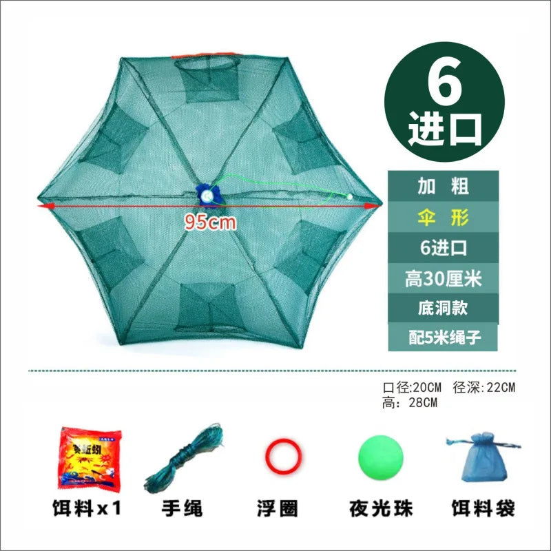 Shrimp cage fish net umbrella net fish shrimp  crab  yellow eel cage fishing loach cage yellow