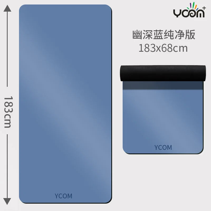 Cross-Border Anti-Slip Fitness Sports Mat Home Yoga Mat Made of Thickened 5mm Natural Rubber Silent Shock Absorption