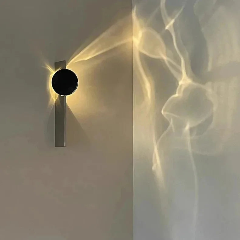 Italy Wall Lamp Bedroom Angel Eyes Revolving Living Room Background Stainless Steel Wall Staircase Lamp Bedside Atmosphere Light