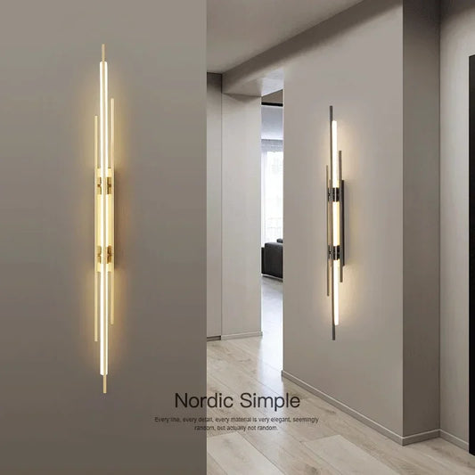 Modern LED Long Wall Lamp Bedroom Bedside Lamp LivingRoom DiningRoom Loft Wall Light Staircase Corridor Wall Sconces