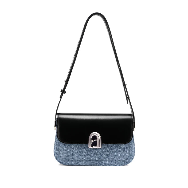 LA FESTIN Original New 2024 Ladies Leather Bag Crossbody Shoulder Bag Women's bag Handbag A-line Door Series Luxury Products