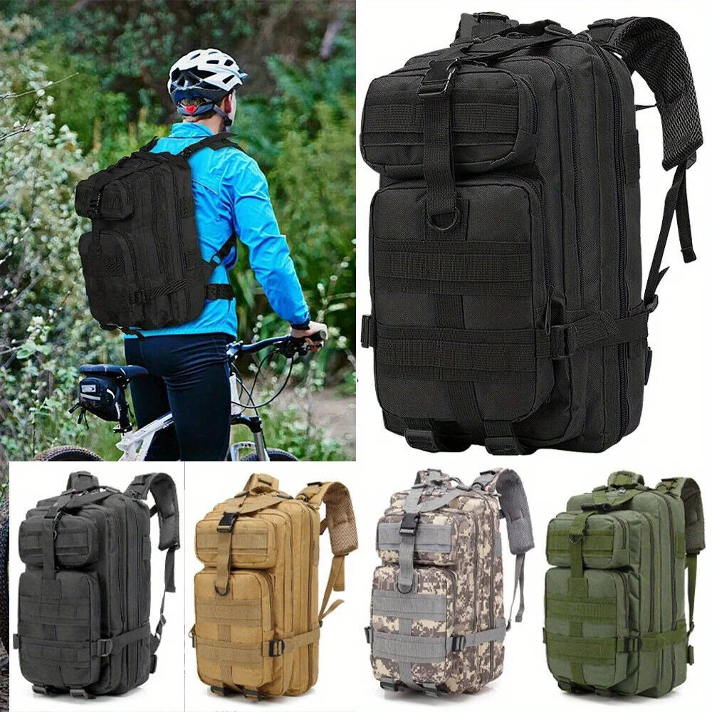 30L outdoor Molle backpack canvas backpack camping hiking bag