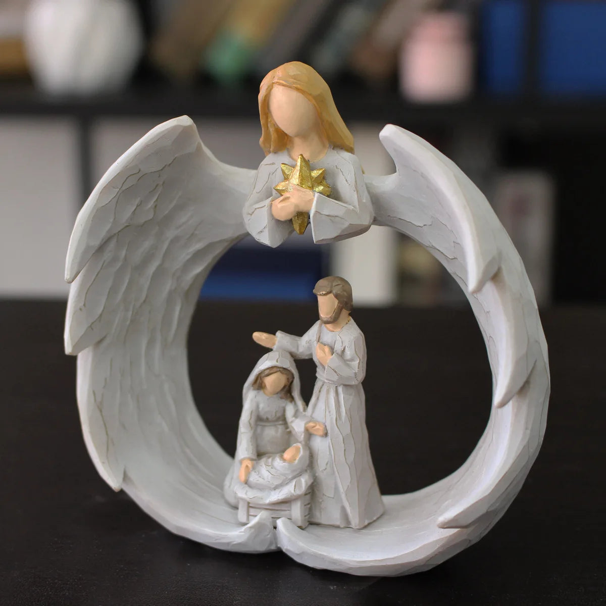 Angel Ornaments, Resin Crafts, Home and Courtyard Decorations, Creative Jesus Decorations Dining Rooms Living Rooms Decorations