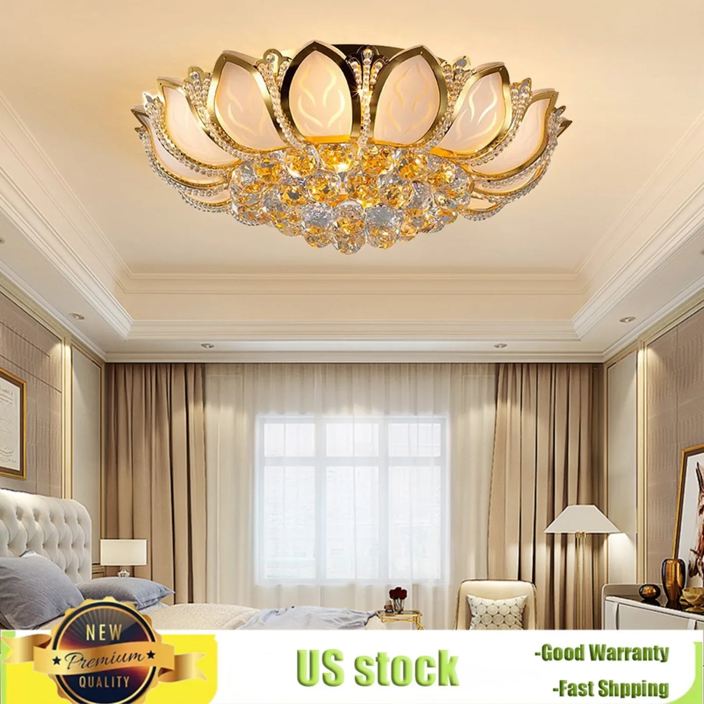 Bymaocar Lotus Shaped Lamp Ceiling Light E12 Holder, Indoor Lighting Fixture for Bedrooms, Corridors & Dining Rooms of 215.28ft²