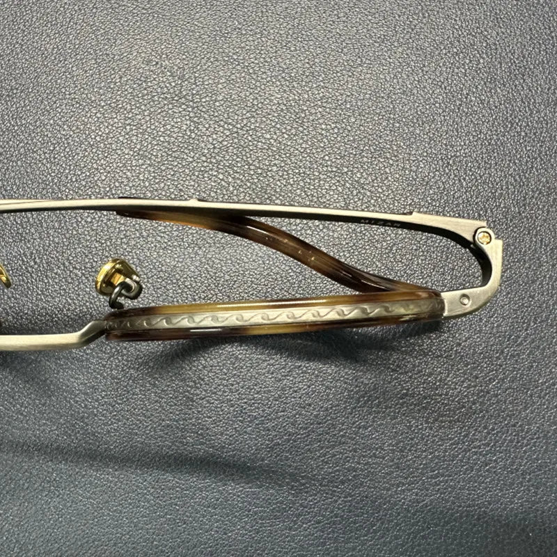 Original Japanese Handmade Titanium Eyeglasses For Men Round John Depp Vintage Glasses Frame Myopia Prescription Eyeglass Frames