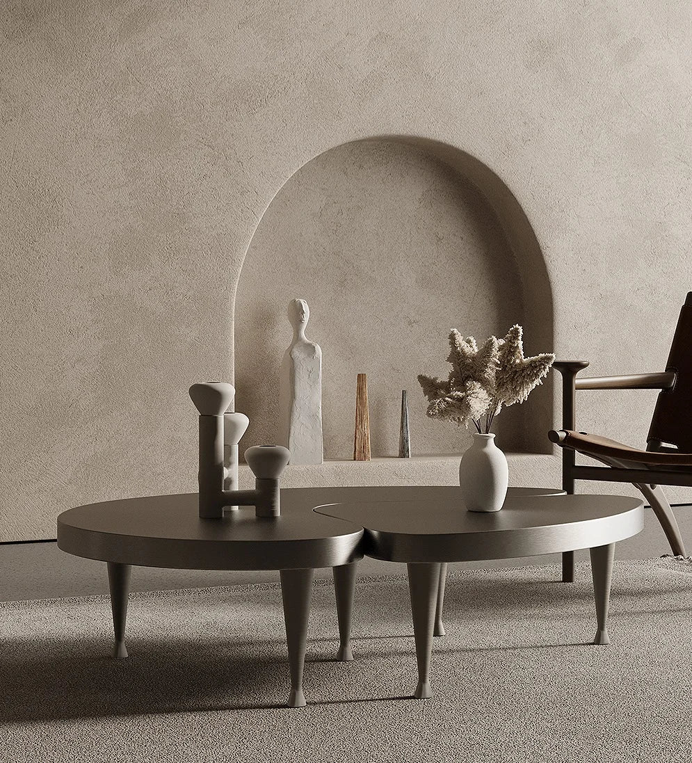 Custom Adjustable Leisure Sit And Standing Birch Coffee Table Chairs And Tables For Coffee Shop Ottoman Coffee Table