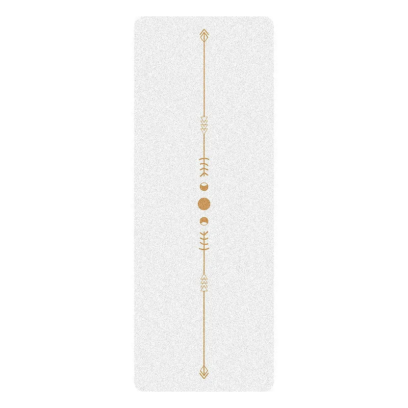 5mm Thick Yoga Mat with Textured PU Surface & Natural Rubber Base - Anti-Slip, High-Density Fitness Mat for Home/Pilates (Alignm