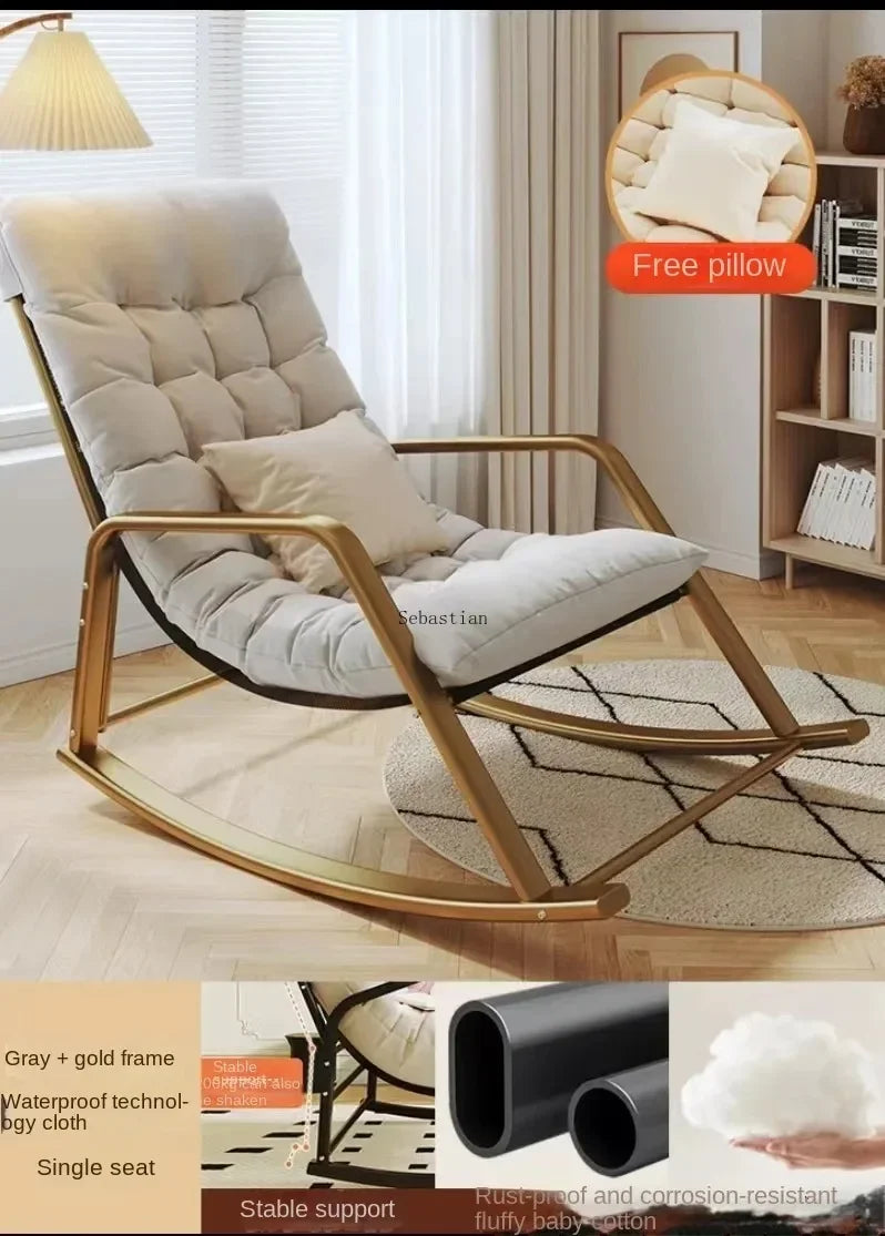 Lounge Living Room Chairs Rocking Recliner Meditation Nordic Salon Chair Sofa Luxury Sillones Puffs Grandes Outdoor Furniture