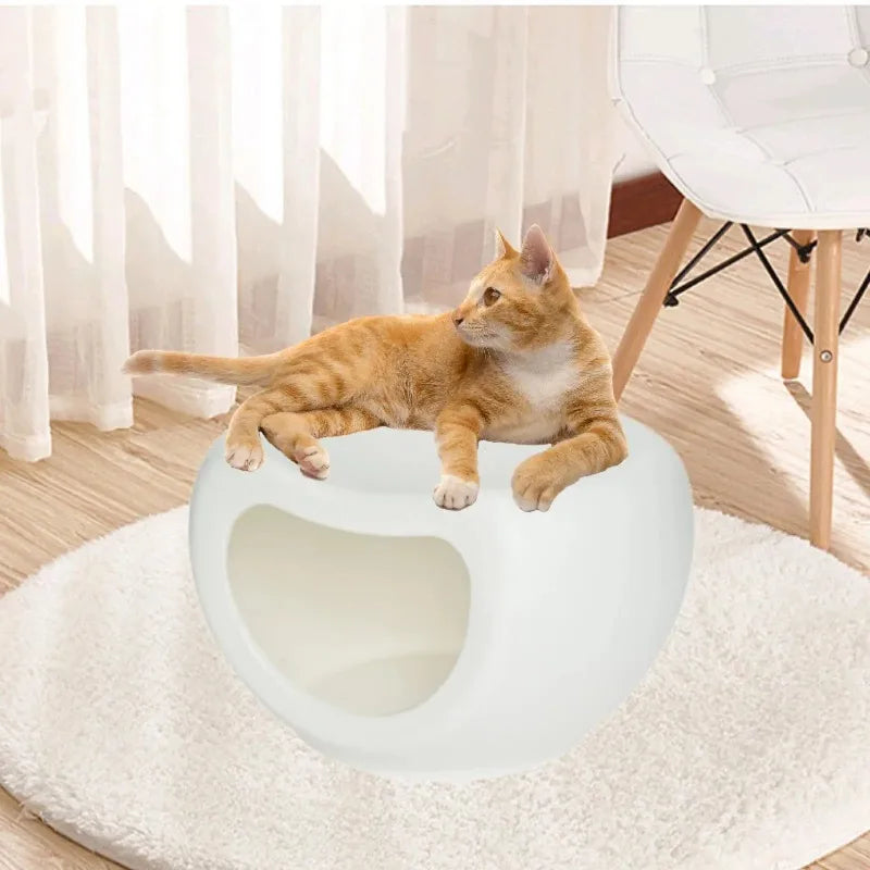 Cat House Cat Hideaway, Indoor Sleeping Autumn Cat Shelter Cave Bed for Bunny, Hedgeh Human and Pet Dual-purpose