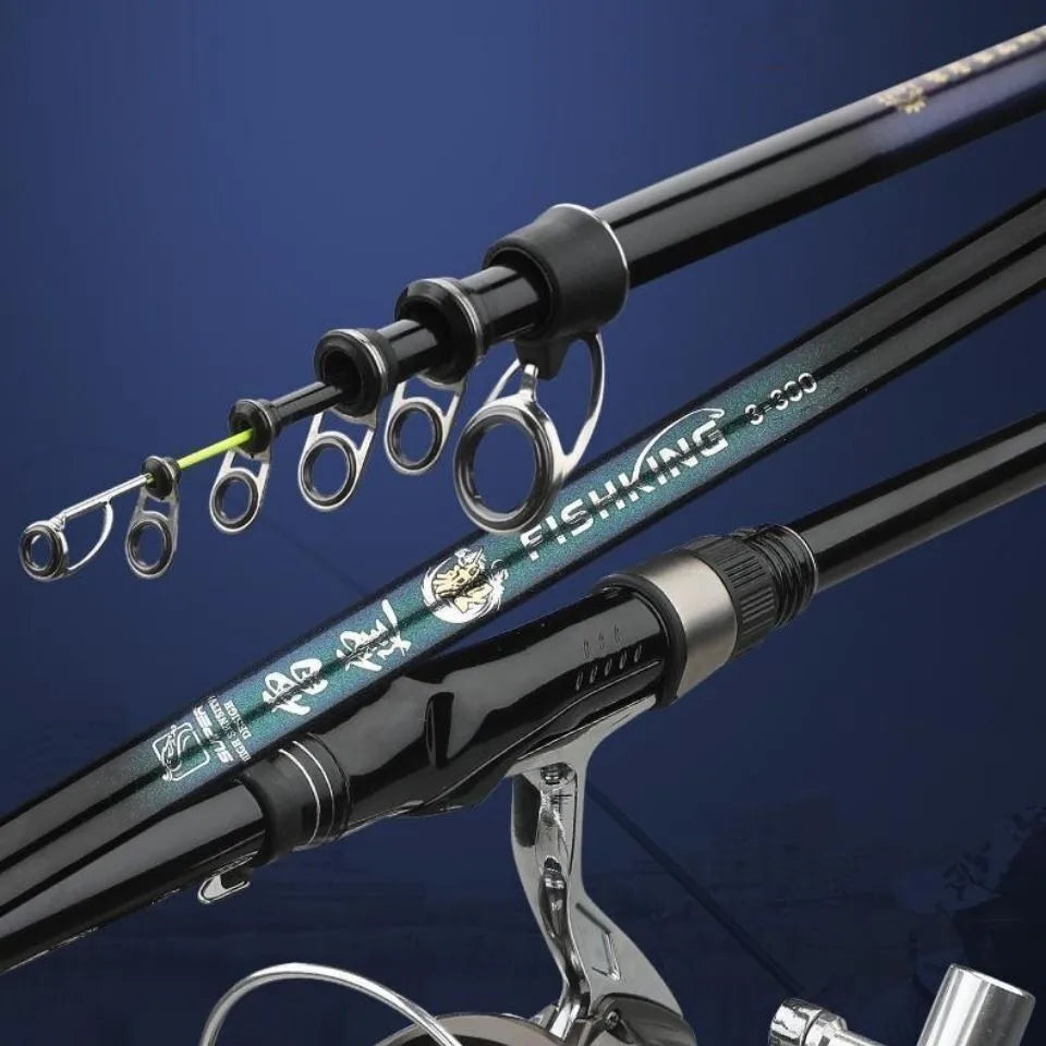 2.4M -5.4M Soft Tail Rock Fishing Rod Carbon Fishing Rod Carp Fishing Rod Feeder Telescopic Rock Fishing Rod