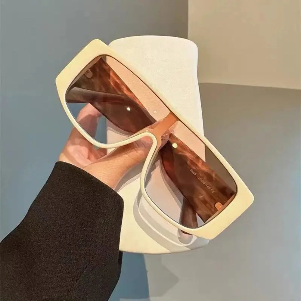 Hot Sale Fashion Large Frame Sunglasses For Women Men Luxury Retro Square Sun Glasses Driving Travel Outdoor Eyewear New UV400