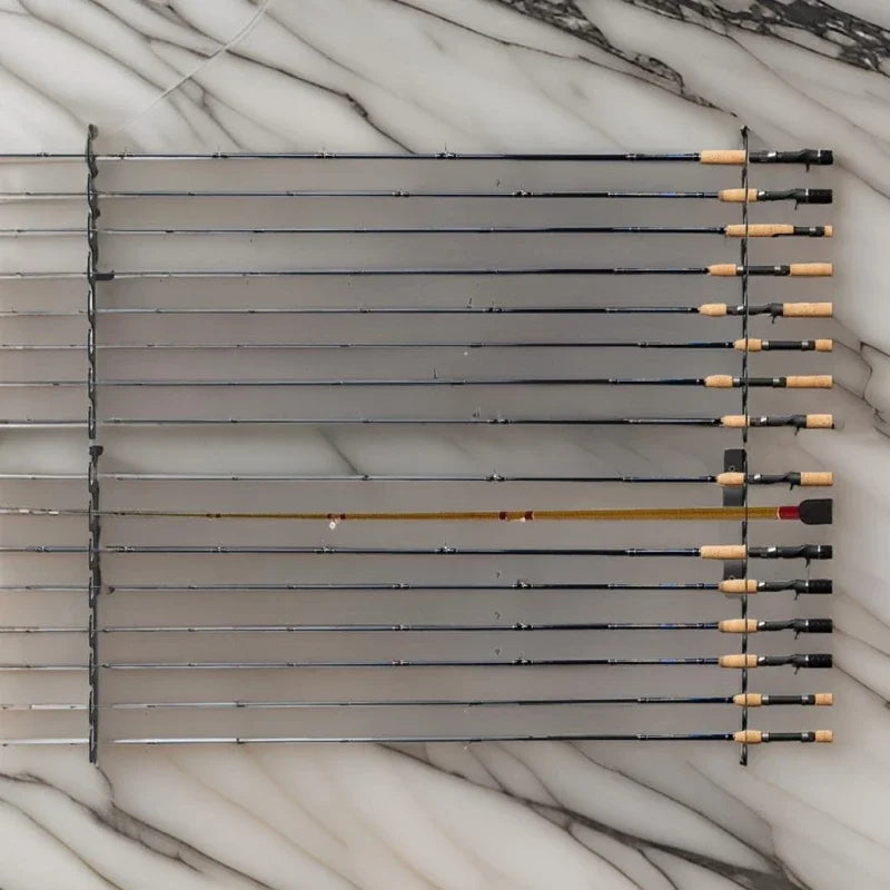 Fishing Rod Holder Wall Ceiling Fishing Rod Storage Rack Horizontal Fishing Rod Overhead Hanger Fishing Rod Holder Stand