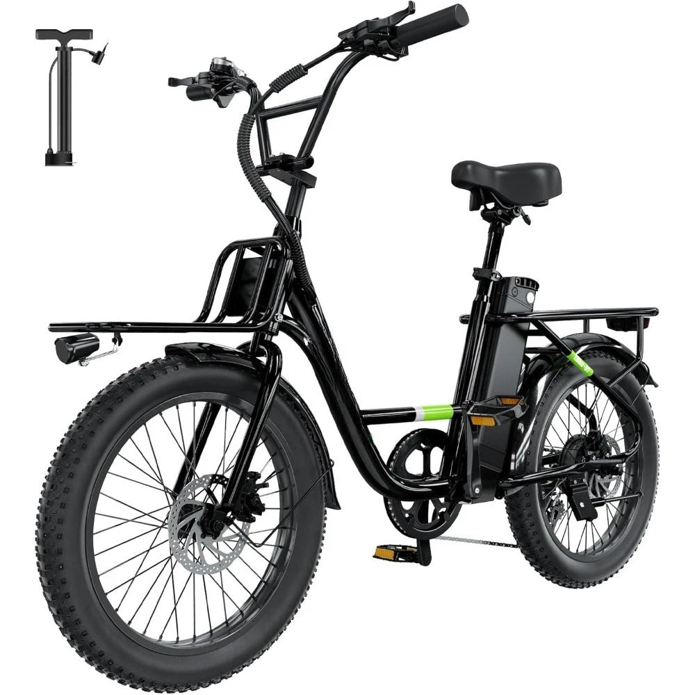 U7 Electric Bike for Adults, 20 mph Cargo Ebike 1000W Peak Adult Electric Bicycles, 55 Miles Range E Bike, 48V 10.4Ah - Hot Sale