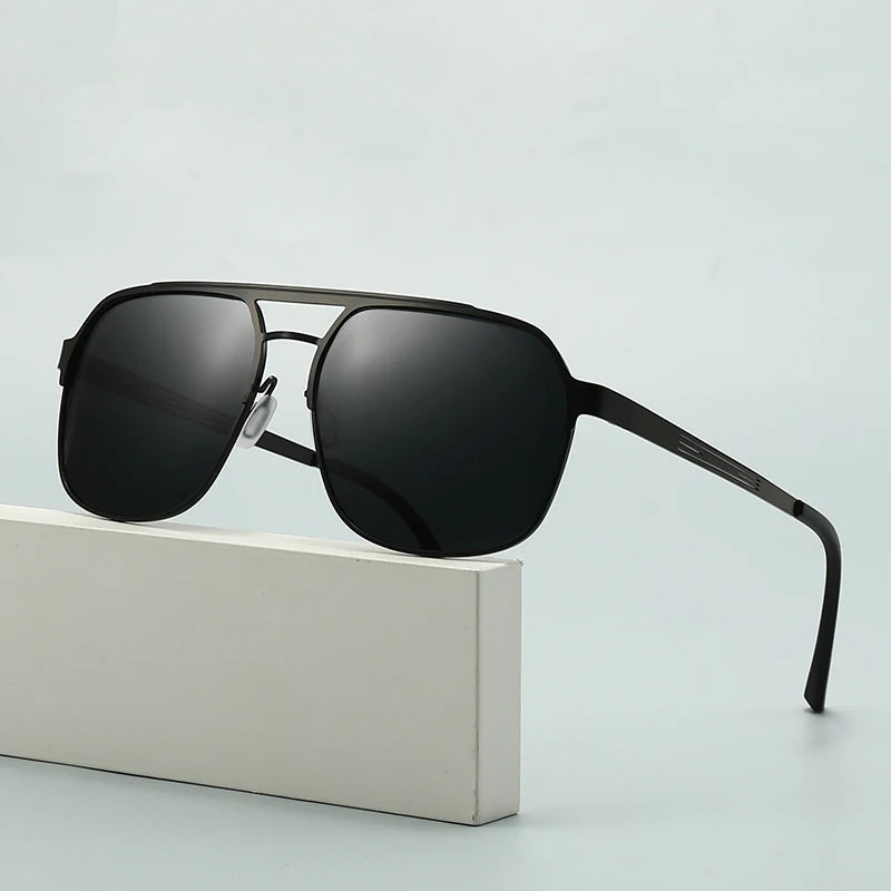 New Glasses Men's Polarized Sunglasses Retro Square Sunglasses Driver's Mirror 5148