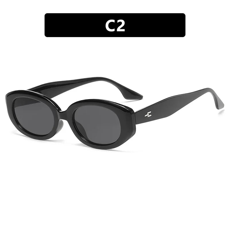 Vintage Cat Eye Sunglasses Woman Retro Shades Black Sun Glasses Female Fashion Small Frame Mirror Square Oculos De Sol