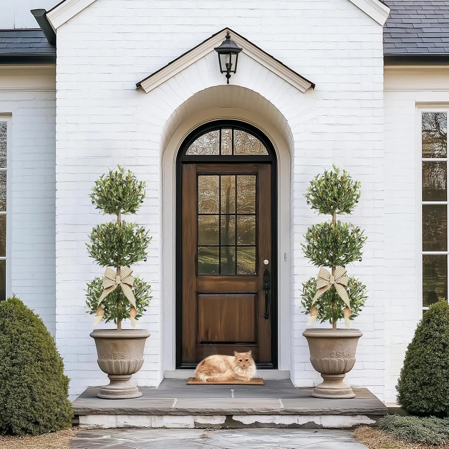 Artificial Olive Tree 5FT Tall Olive Trees Artificial Indoor, Fake Olive Tree with Planter Faux Olive Tree for Home Office Decor