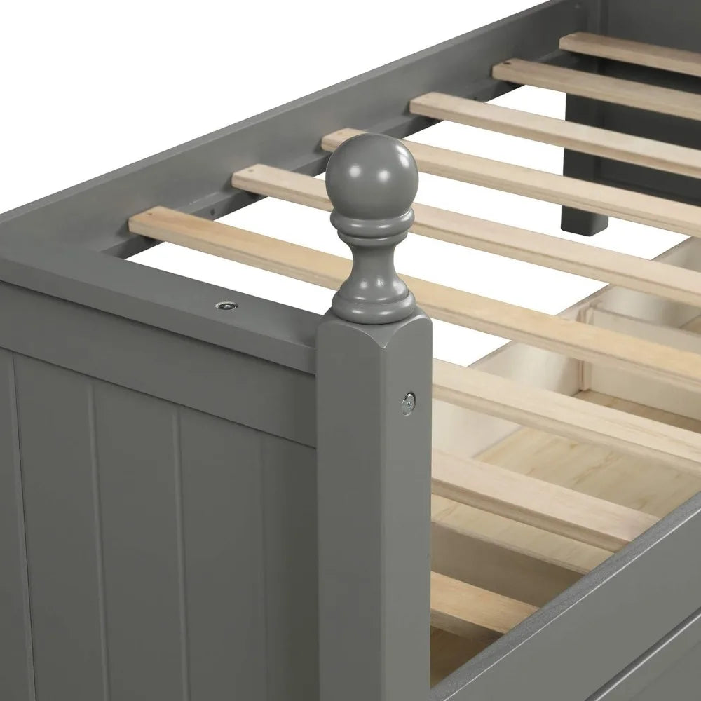 Upholstered Daybed with Drawers, Modern Twin Sofa Bed Daybed Frame for Bedroom Living Room Guest Room,