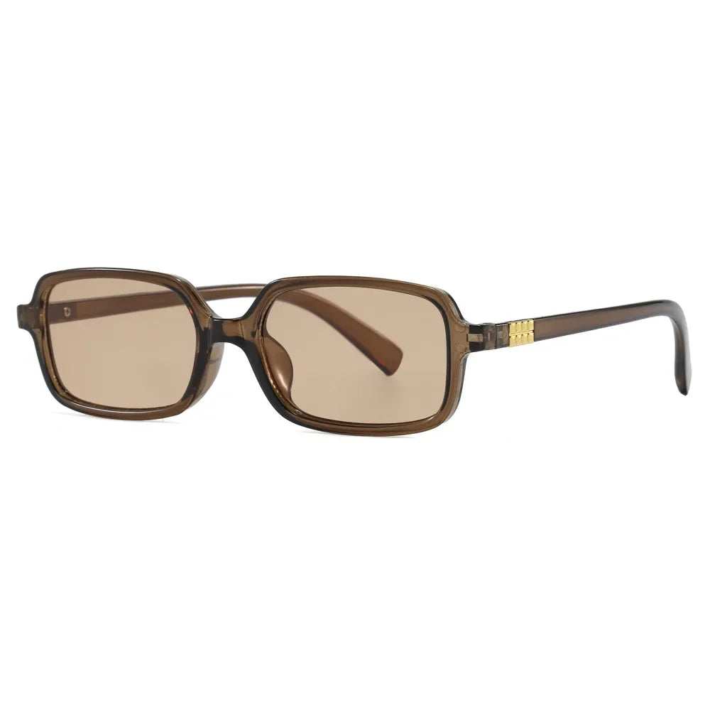 Luxurious Rectangle Sunglasses Women Oval Vintage Brand Designer Square Sun Glasses Men Shades Female Eyewear