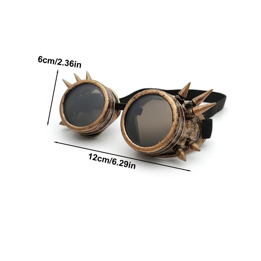 Vintage Fashion Sunglasses Victorian Gothic Cosplay Rivet Steampunk Goggles Glasses Welding Punk Goggles