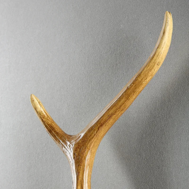 Retro Deer Horn Wall Lamp Living Room Bar Creative Deer Decoration Wall Lamp Hallway Bedroom Dining Room Dining Lighting
