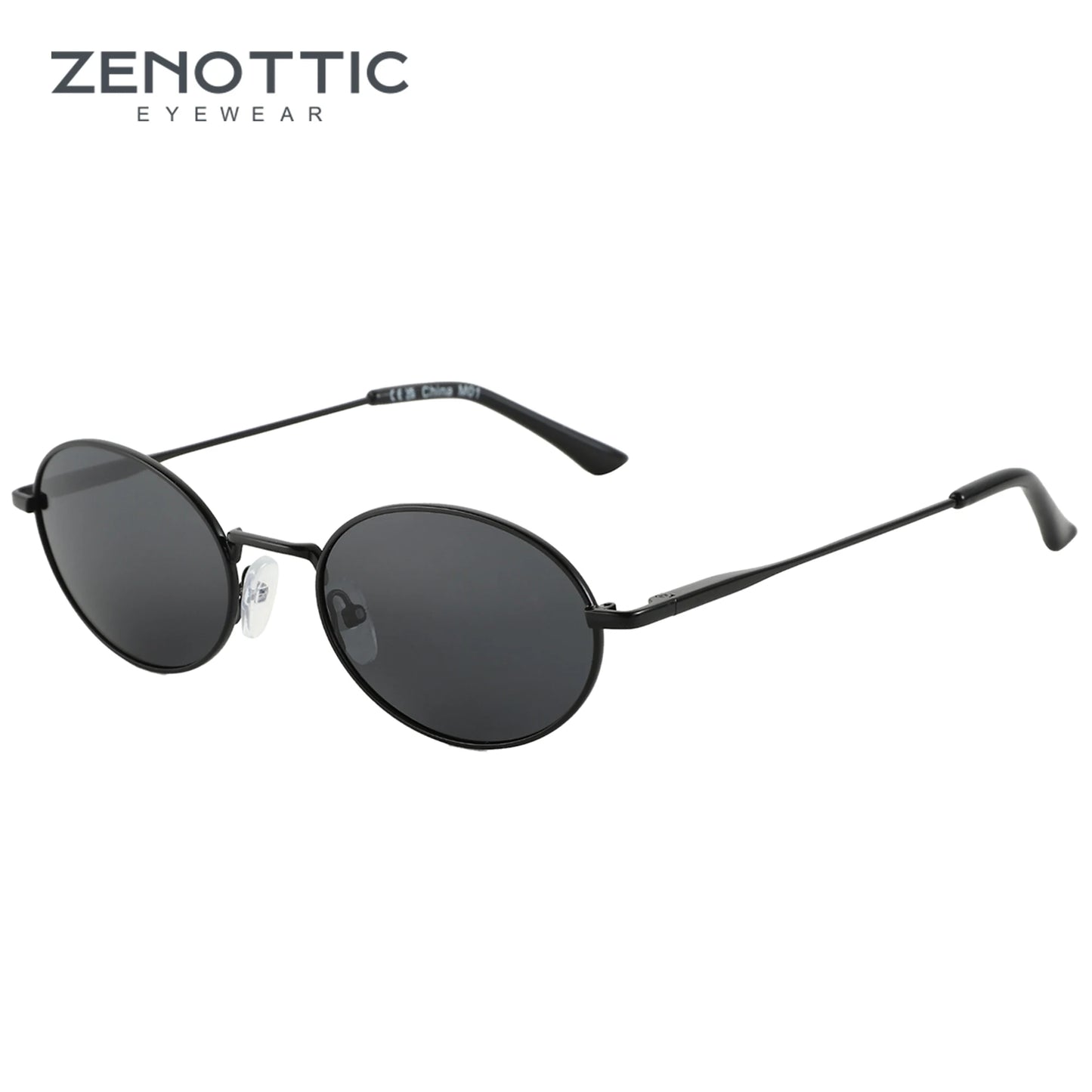 ZENOTTIC Retro Oval Polarized Sunglasses for Women Men Trendy Round Y2k Sunnies Small 90s Style Vintage Shades Sun Glasses