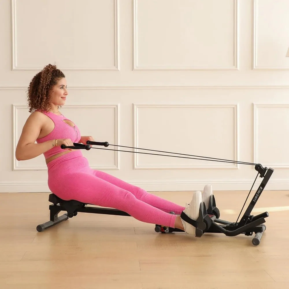 3-in-1 Adjustable Ab Machine for Stomach Exercise, Foldable Rowing Equipment with 3 Height Options for Home Gym, Ergonomic Desig