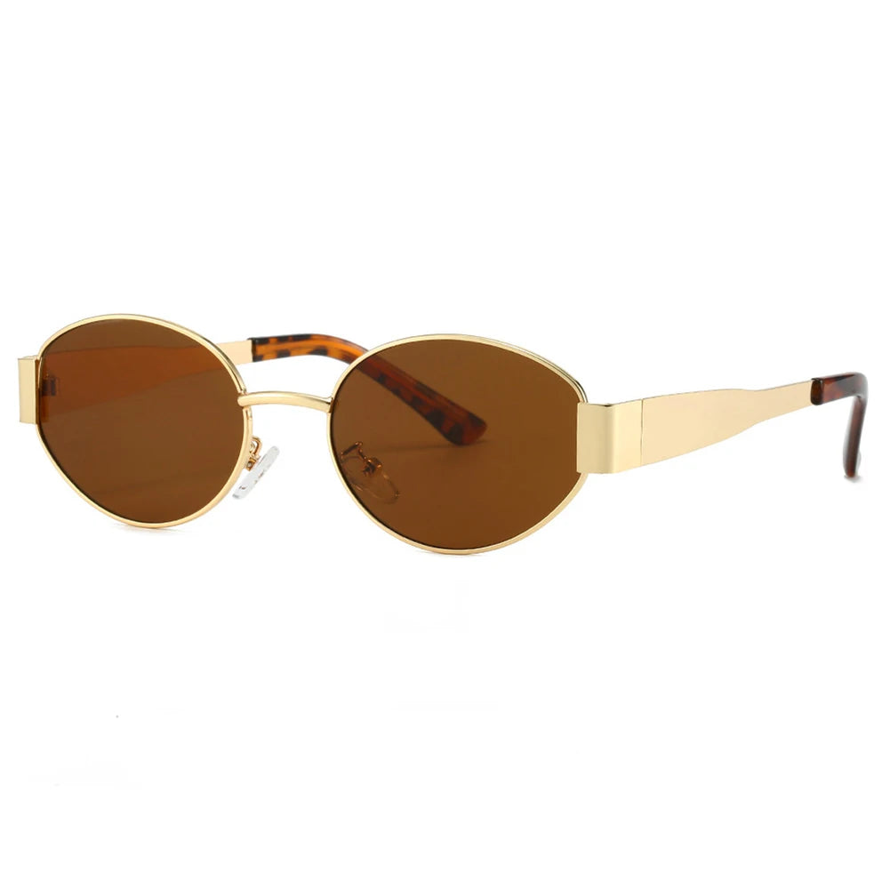 Retro Sunglasses Wear Resist Trending Sun Glasses Lightweight Trendy Metal Sunglasses for Shopping Travel Vacation Party
