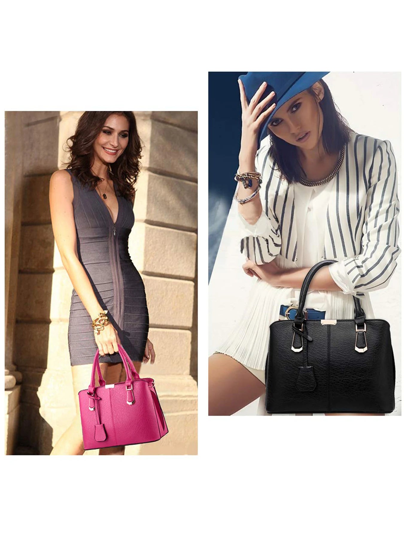 PahajimFashionWomenHandbagsPU LeatherAdjustableHandleSatchelShoulderBagsLadies Tote Bag Casual for OutdoorWorkingGifts forWomens