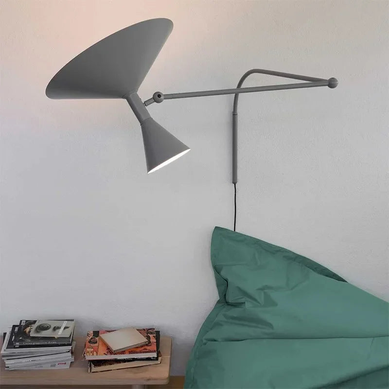Marseille Wall Lamp Creative Sconce Lamp Adjustible Industrial Design Light for Living Room Rotatable Bedroom Bedside Lamp