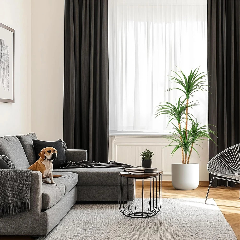 Artificial Dracaena Tree,Realistic Fake Dracaena Plant, Tall Dracaena Houseplant for Indoor Decor, Adjustable Lifelike Faux Tree