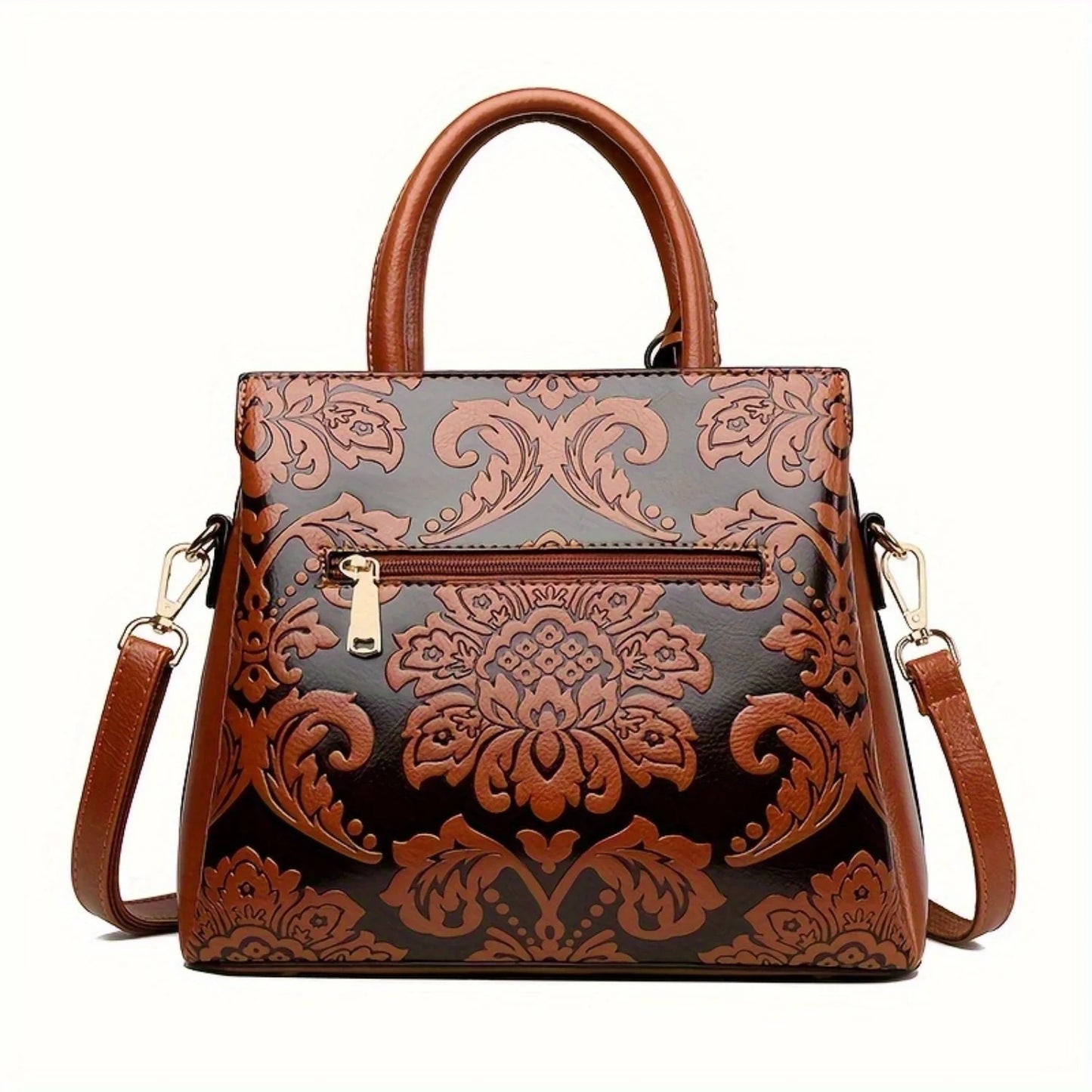 2025 The new stylish ladies hand bag, the retro style of large capacity multi-layer shoulder bag, crossbody bag commuter bag