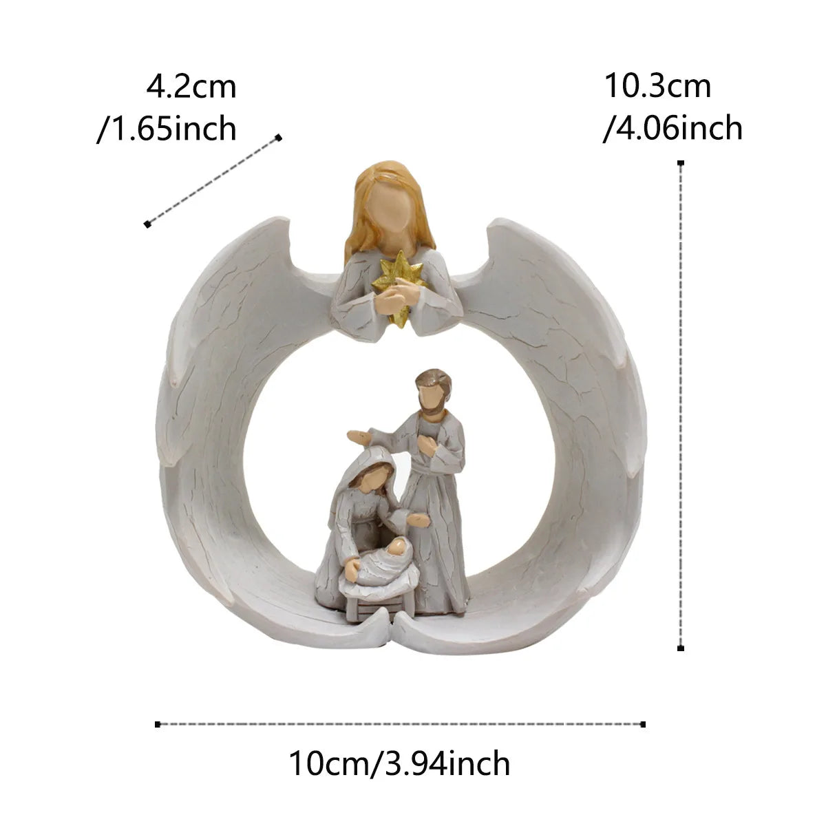Angel Ornaments, Resin Crafts, Home and Courtyard Decorations, Creative Jesus Decorations Dining Rooms Living Rooms Decorations