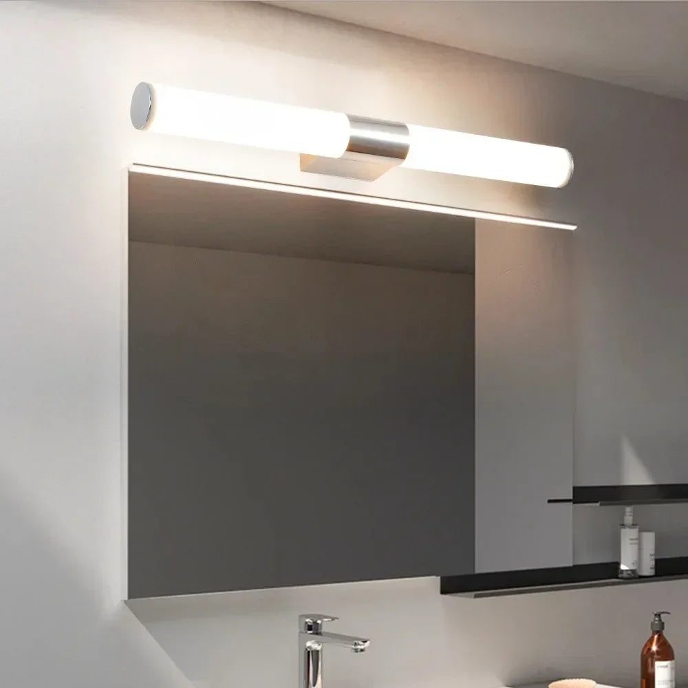 Modern LED Wall Lamp Bathroom  Fixture Chrome  Bathroom Mirror Lamp for Bedroom Living Room Wall Sconce Bath Mirror Line Lamp