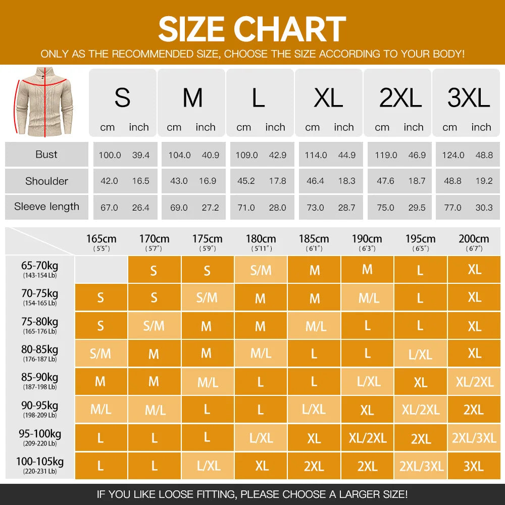 Men's Sweater Winter Shawl Collar Pullover Sweater Casual Cable Knit Button Sweaters Woolen Solid Color  Fleece Tops US Size