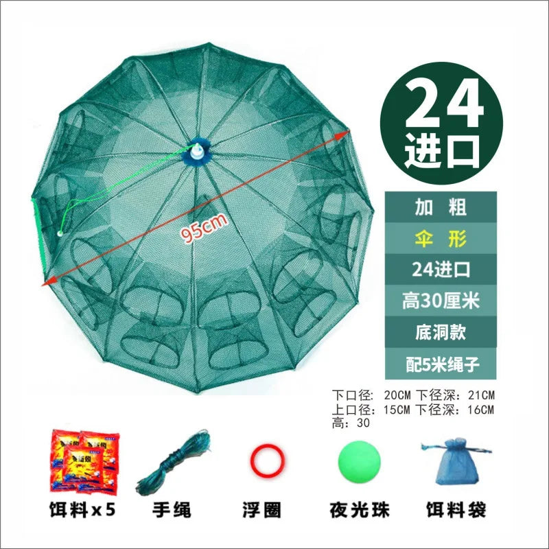 Shrimp cage fish net umbrella net fish shrimp  crab  yellow eel cage fishing loach cage yellow